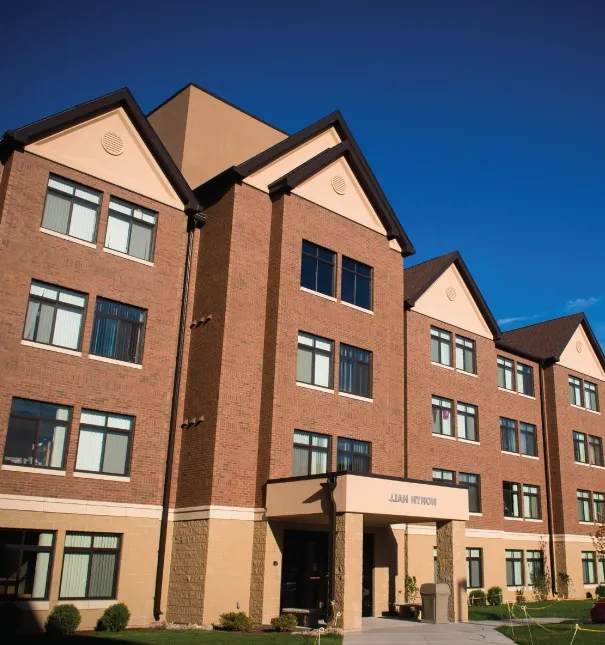 Exterior view of St. Ambrose University's North Hall.